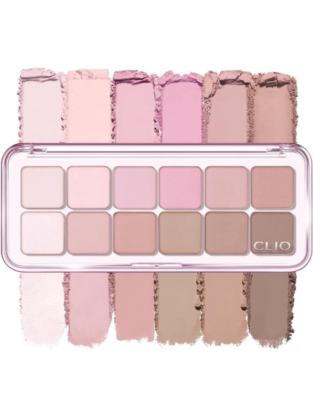 12-Color Eyeshadow Palette - Matte & Shimmer, Buildable, Blendable, Cool